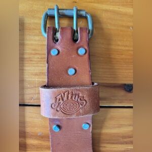Altus brown leather weight lifting belt large 34-42